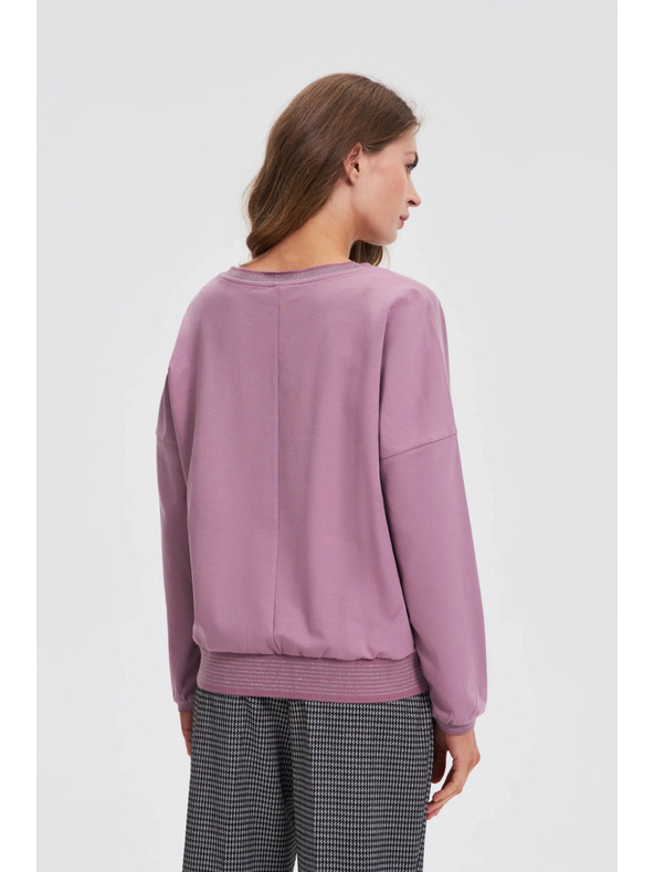 Moodo Bluza iz bombaža rožnata Moodo