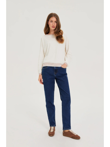 Moodo Cotton Sweatshirt Beige Moodo