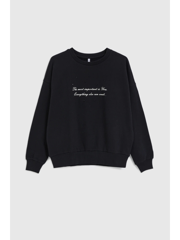 Moodo Jopica z napisom črna Moodo