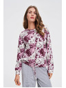 Moodo Cvetlična jopica bela Moodo