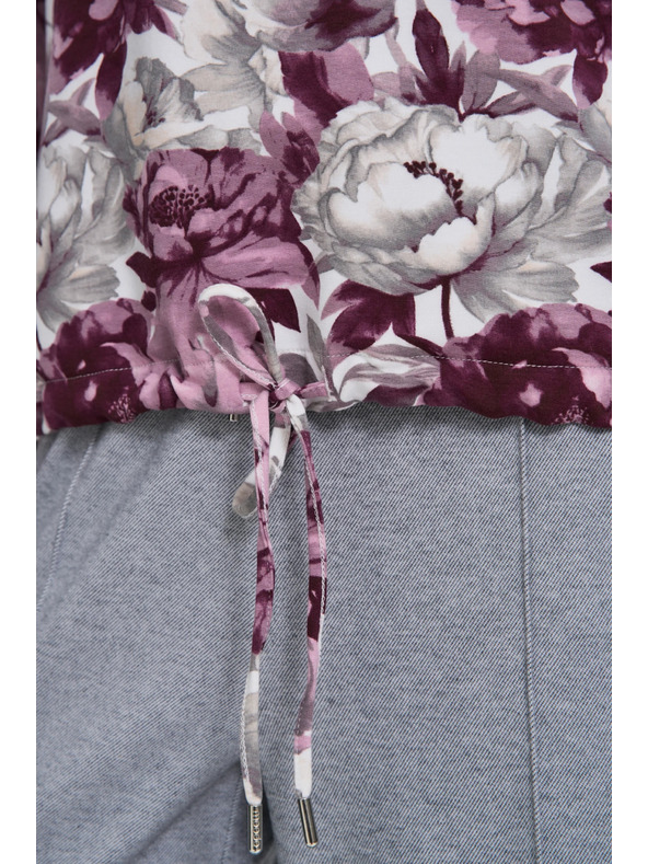 Moodo Cvetlična jopica bela Moodo