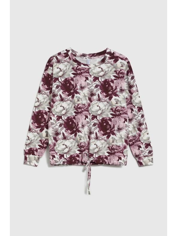 Moodo Cvetlična jopica bela Moodo