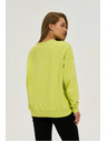 Moodo Bluza z V-izrezom limeta zelena Moodo