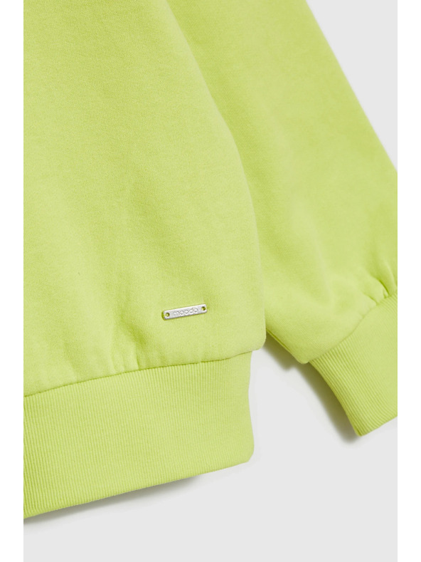 Moodo Bluza z V-izrezom limeta zelena Moodo
