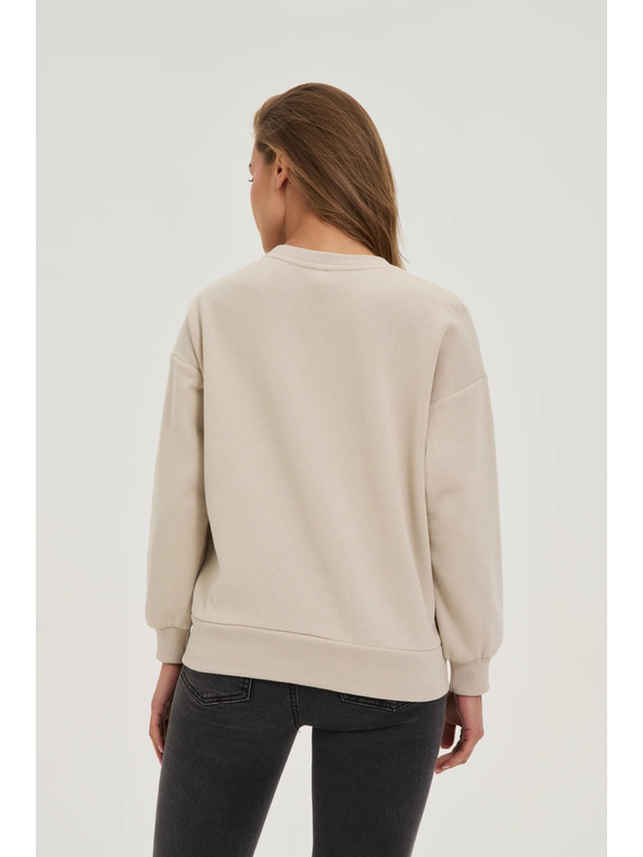 Moodo Bluza z aplikacijo bež Moodo