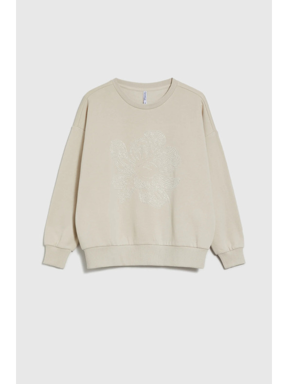 Moodo Bluza z aplikacijo bež Moodo