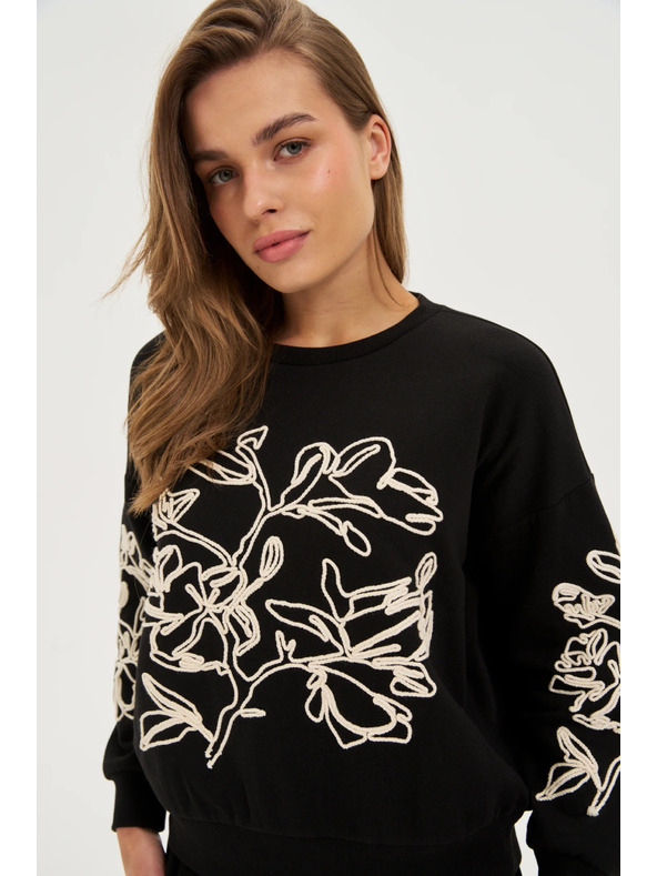 Moodo Bluza z aplikacijo črna Moodo