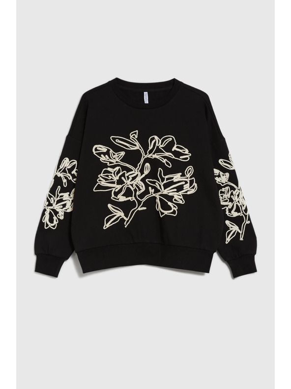 Moodo Bluza z aplikacijo črna Moodo