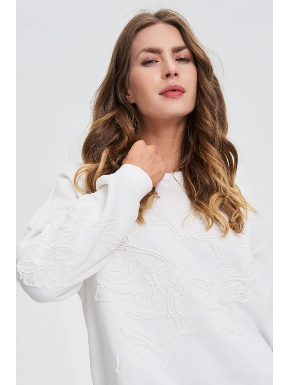 Moodo Bluza z aplikacijo bela Moodo