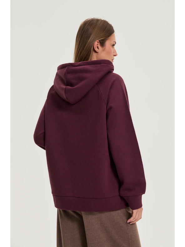 Moodo Jopica s kapuco vinsko rdeča Moodo