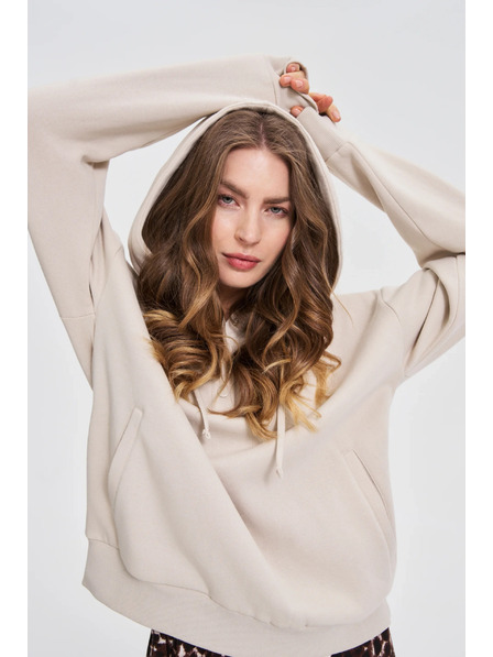 Moodo Jopica s kapuco bež Moodo