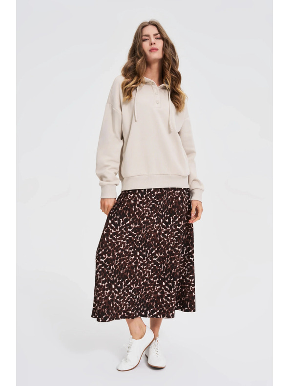 Moodo Jopica s kapuco bež Moodo