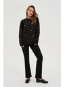 Moodo Bluza z jetki črna Moodo