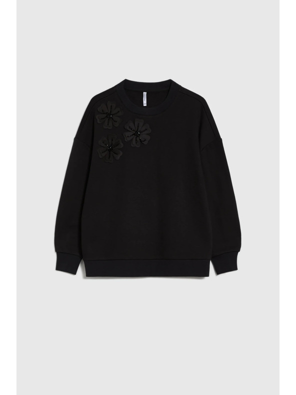 Moodo Bluza z aplikacijo črna Moodo