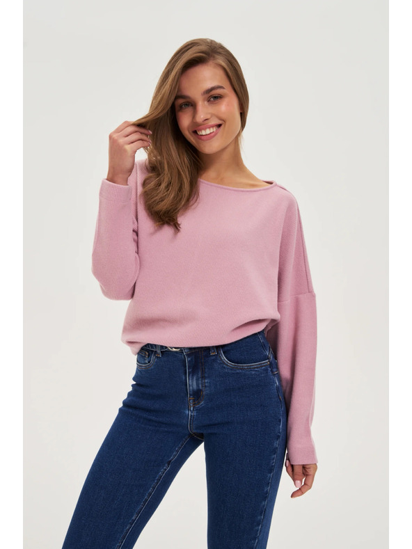 Moodo Gladka rožnata jopica Moodo