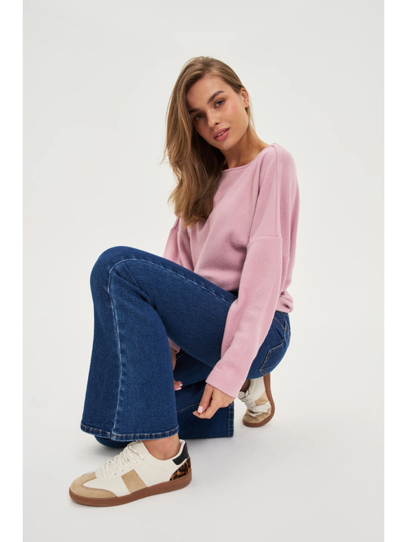 Moodo Gladka rožnata jopica Moodo