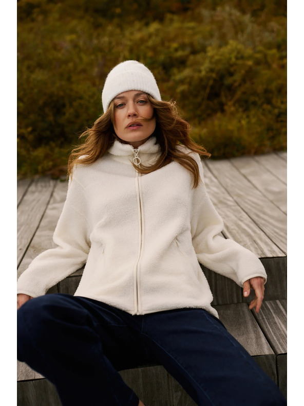 Moodo Zapenjiva bluza bež Moodo