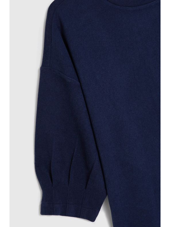 Moodo Pulover s kratkimi rokavi temno moder Moodo