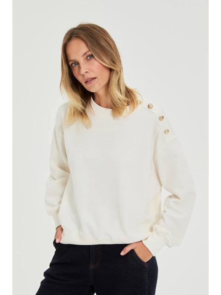 Moodo Jopica z okrasnimi gumbi ecru Moodo