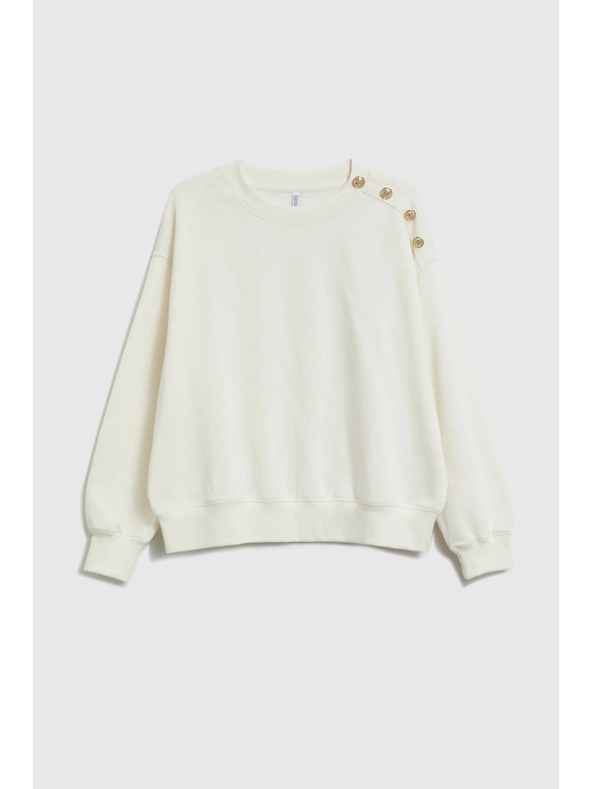 Moodo Jopica z okrasnimi gumbi ecru Moodo