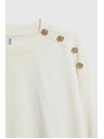 Moodo Jopica z okrasnimi gumbi ecru Moodo