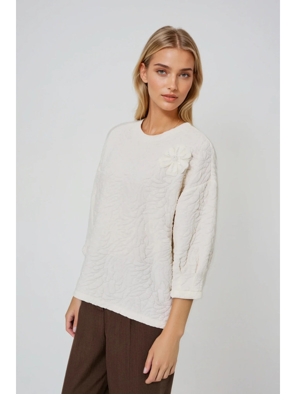 Moodo Jopica iz strukturiranega materiala bela Moodo