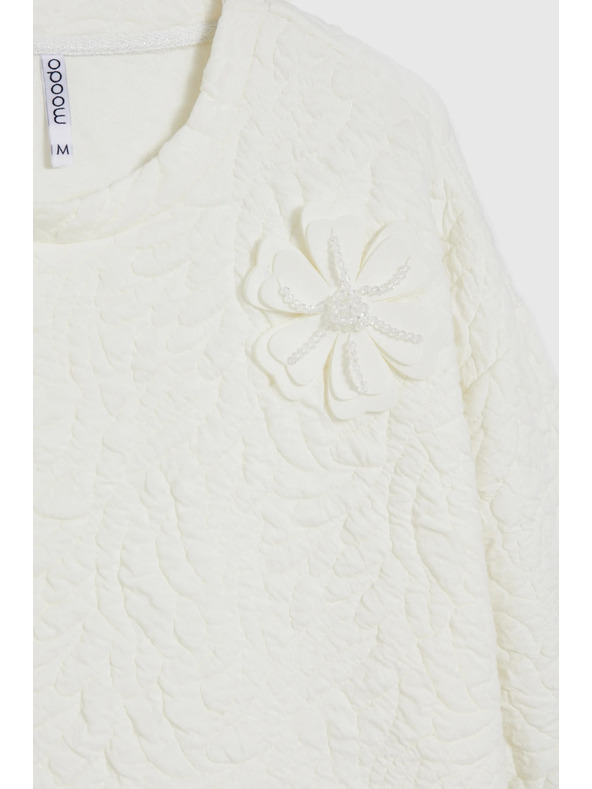 Moodo Jopica iz strukturiranega materiala bela Moodo