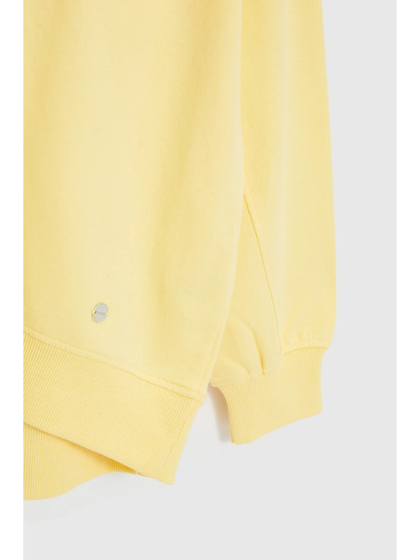 Moodo Bluza z V-izrezom rumena Moodo