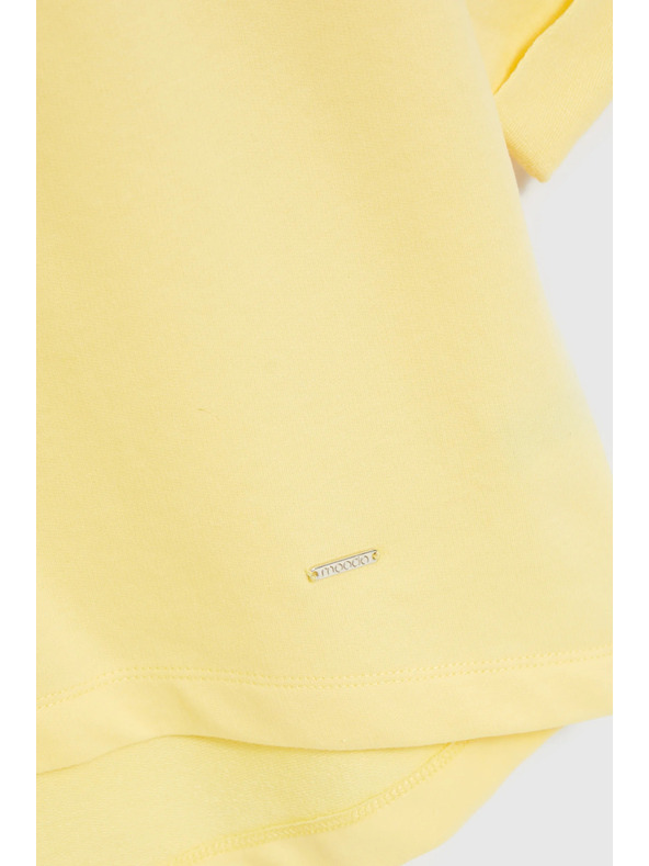 Moodo Bluza z V-izrezom rumena Moodo