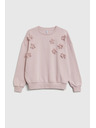 Moodo Pulover s cvetkami rožnat Moodo