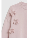Moodo Pulover s cvetkami rožnat Moodo