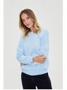 Moodo Bluza za oblačenje čez glavo svetlo modra Moodo