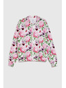 Moodo Odpeta bluza s cvetličnim vzorcem rožnata Moodo