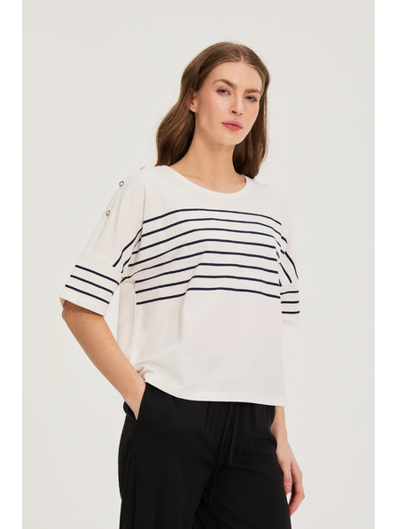 Moodo Prugasta jopica bela Moodo