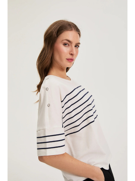 Moodo Prugasta jopica bela Moodo