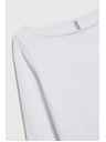Moodo Oprijeta bela bluza z dolgimi rokavi Moodo