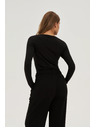 Moodo Bluza s pasjedicami črna Moodo