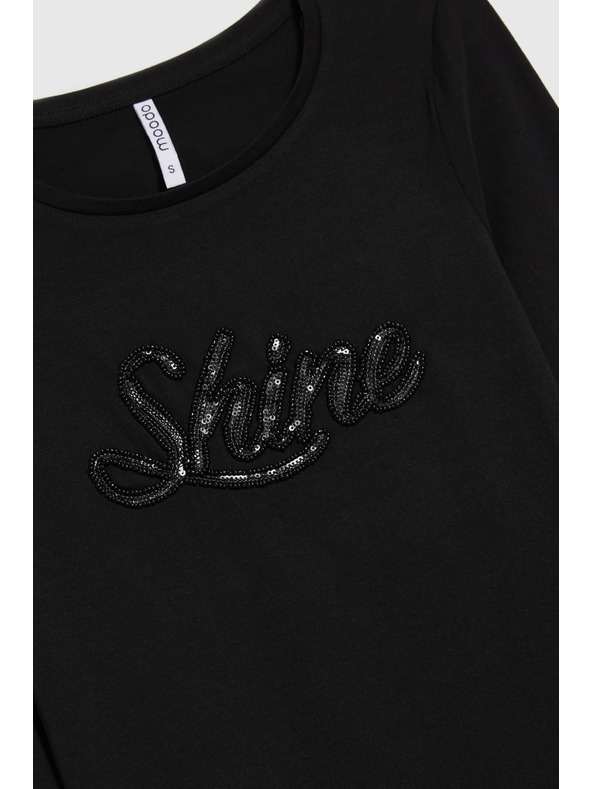 Moodo Bluza s pasjedicami črna Moodo