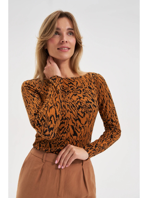 Moodo Top z motivom rjav Moodo