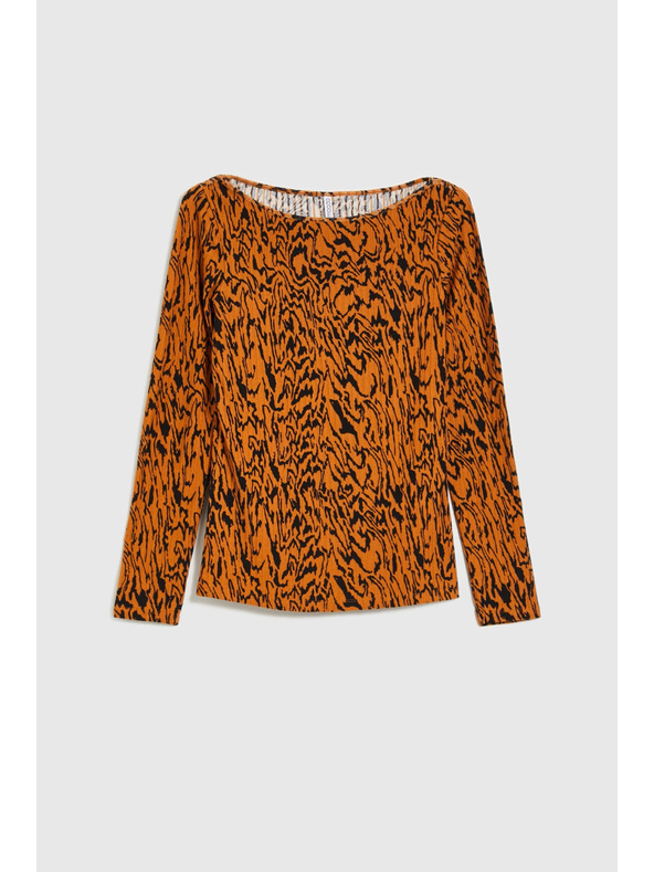 Moodo Top z motivom rjav Moodo