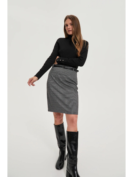 Moodo Bombažni pulover črn Moodo