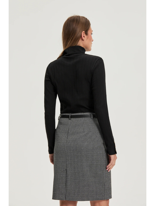 Moodo Bombažni pulover črn Moodo