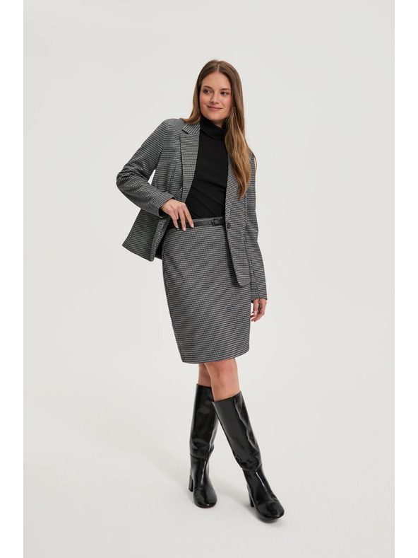 Moodo Bombažni pulover črn Moodo