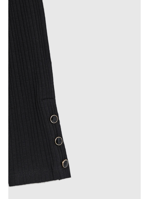 Moodo Bombažni pulover črn Moodo