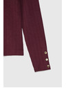 Moodo Bombažni pulover vinsko rdeč Moodo