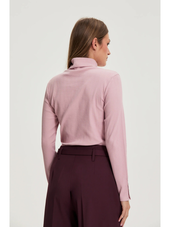 Moodo Bombažni pulover rožnat Moodo