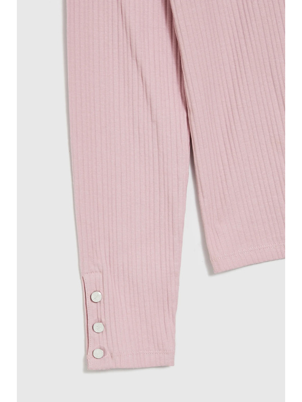 Moodo Bombažni pulover rožnat Moodo