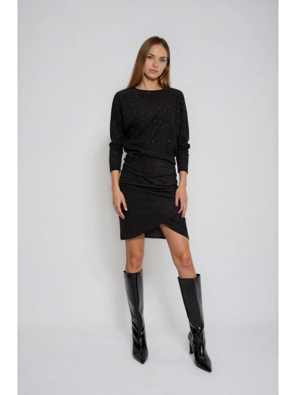 Moodo Sijoč top črne barve Moodo