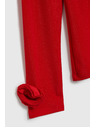 Moodo Rdeča bluza z okrasnimi rokavi Moodo
