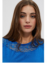 Moodo Modra majica z čipko Moodo